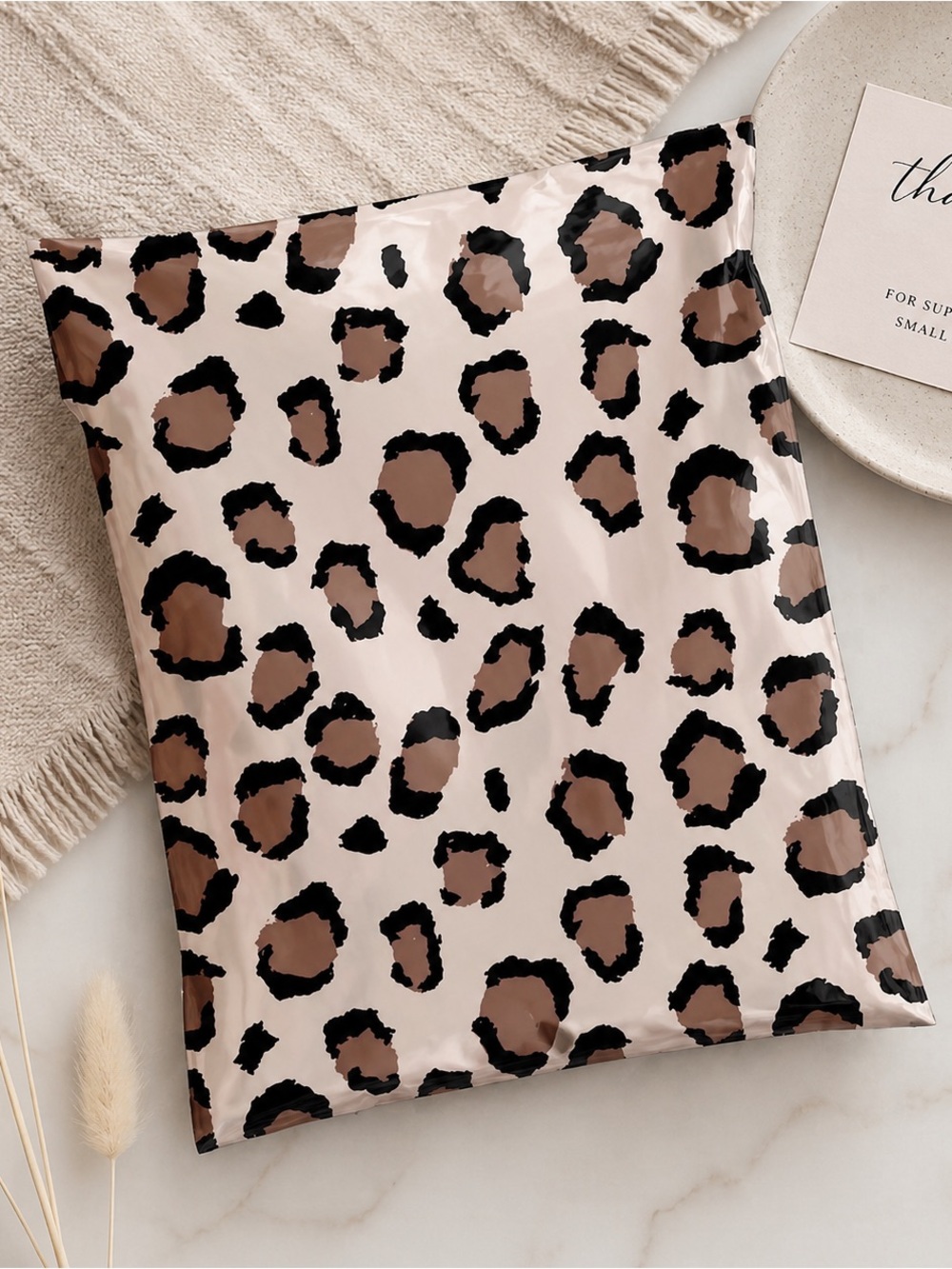Leopard Print Mailer Bag Self Sealing 10X13 Polymailer 25ct